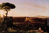 Thomas Cole Famous Paintings - Italian Scene, Composition